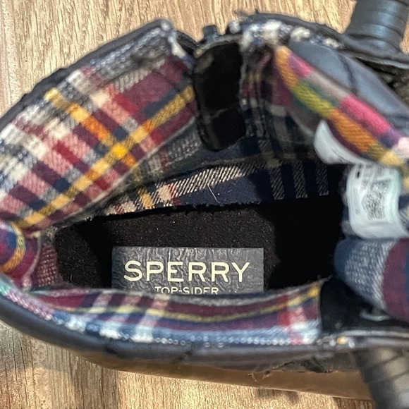 Sperry Saltwater Quilted Duck Boot Black Women's Size 5.5 - Picture 10 of 11